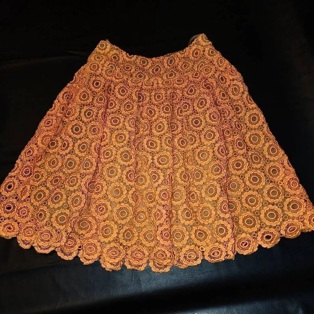 Moulinette Soeurs Womens Orange Heavyweight Skirt 0